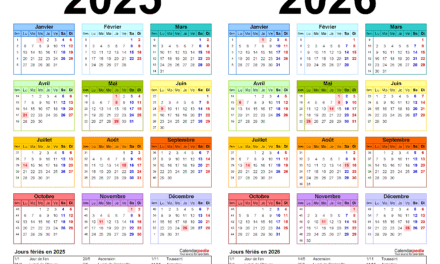 CALENDIER SAISON 2025-2026