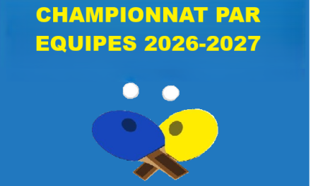 CHAMPIONNAT PAR EQUIPES 2026-2027