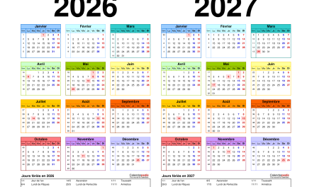 CALENDRIER SAISON 2026-2027